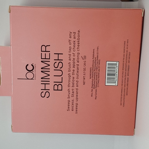 BEAUTY CONCEPTS SHIMMER BLUSH ROSY GLOW BAKED POWDER - Picture 2 of 3